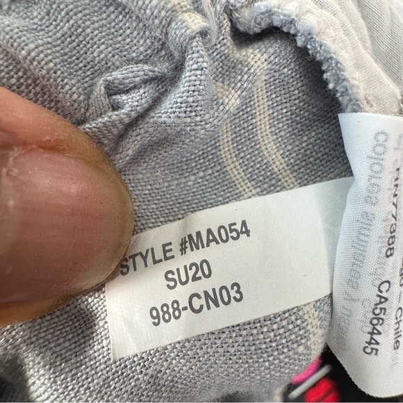 Madewell Light Gray Striped Pants wide leg size S - Picture 6 of 9